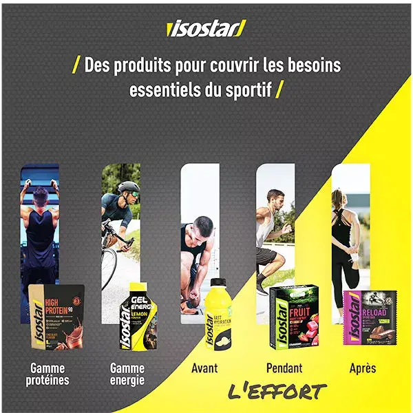 Isostar Energy Booster Gel Énergétique Cola 5 unités