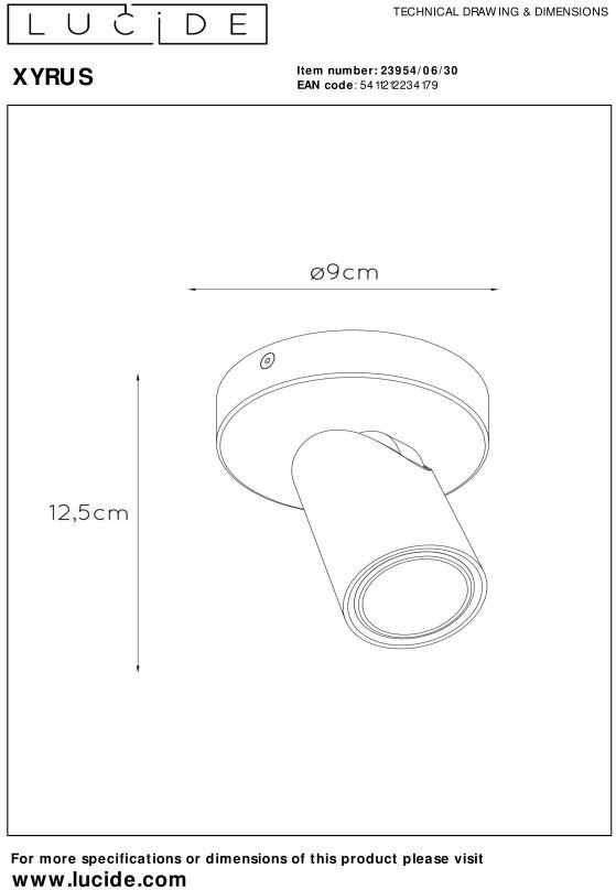 Lucide   Xryus Plafondlamp