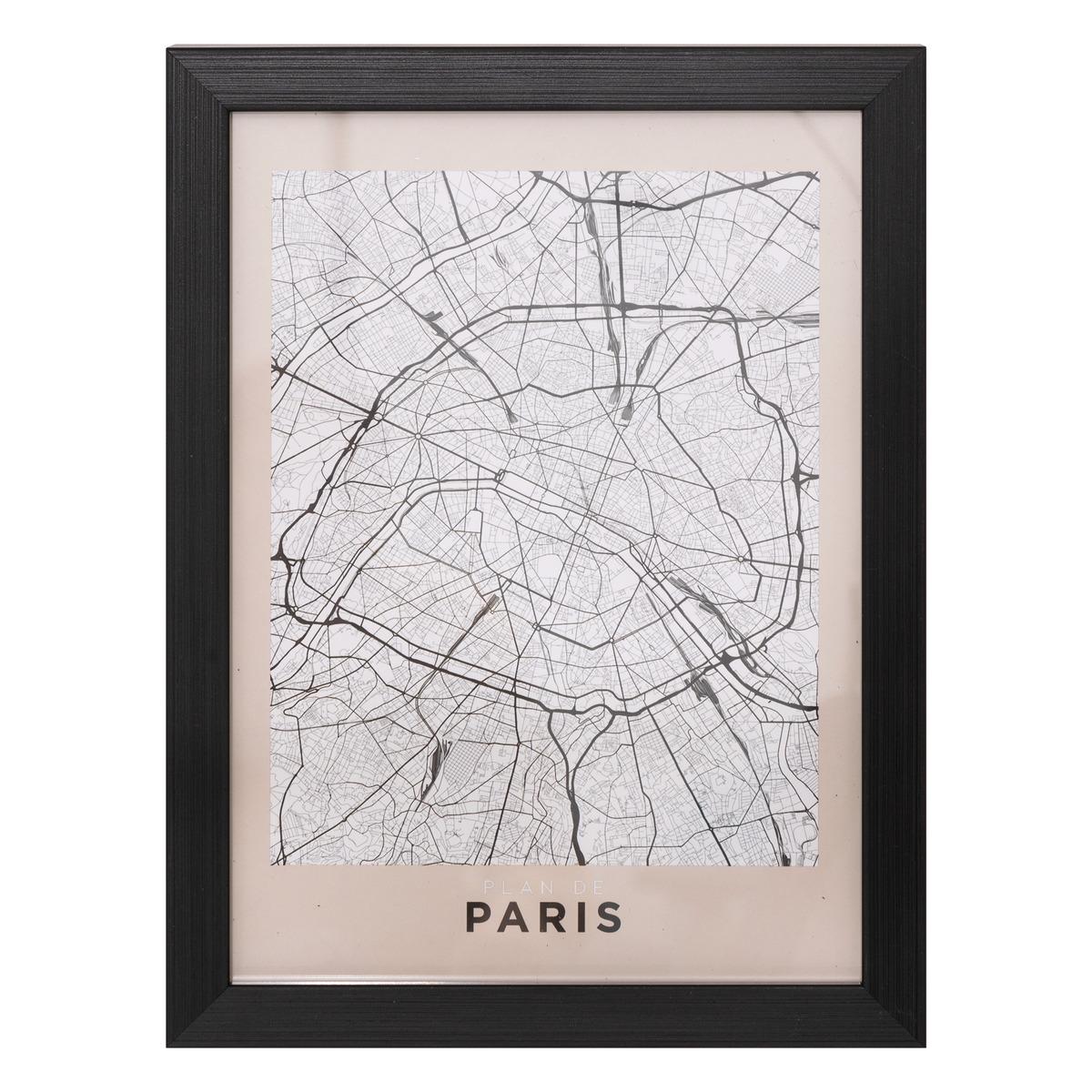 AFFICHE CADRE PARIS D.18X24CM
