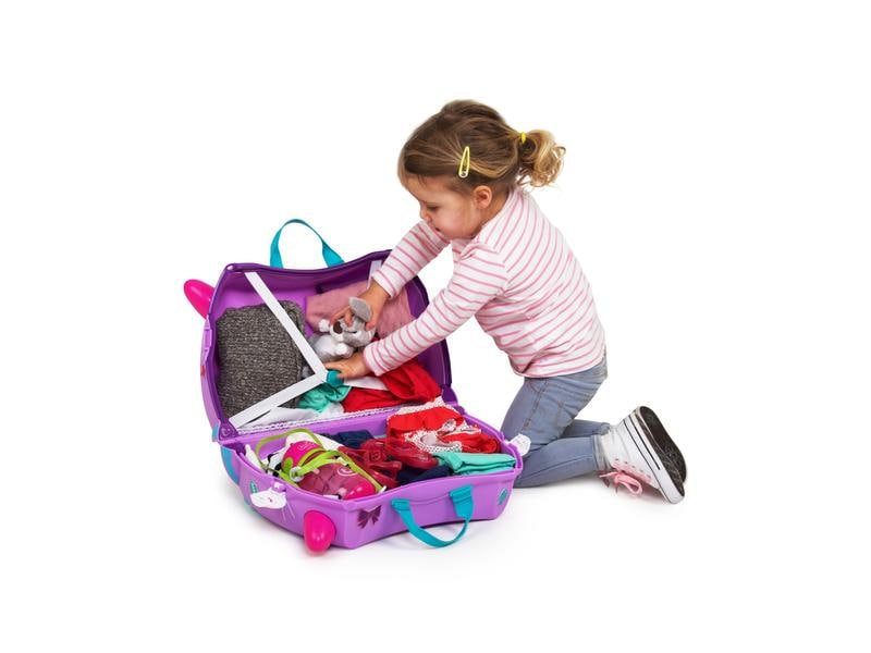 Trunki Reisetrolley Katze Cassie Lila Reisekoffer für Kinder