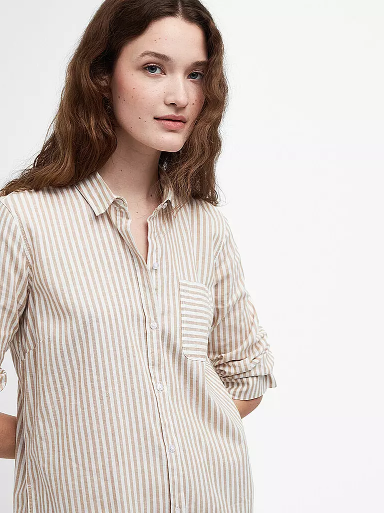 BARBOUR Hemdblusenkleid SEAGLOW beige