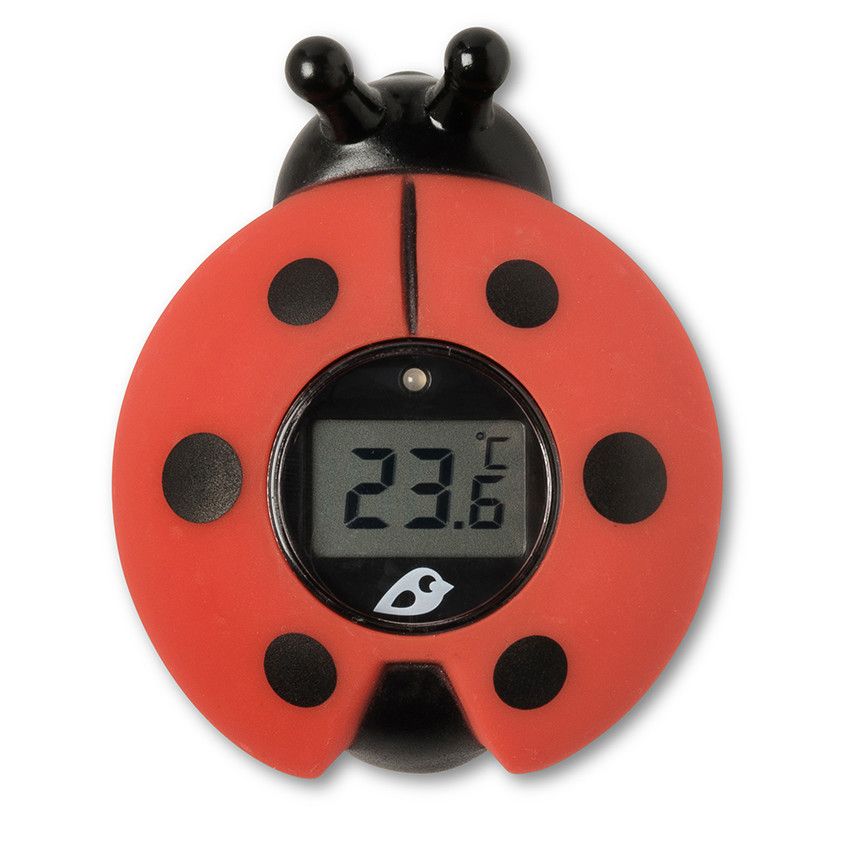 Thermomètre de bain et chambre - Coccinelle - Doré