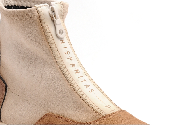 Hispanitas boots bottine plates femme hi222202 beige