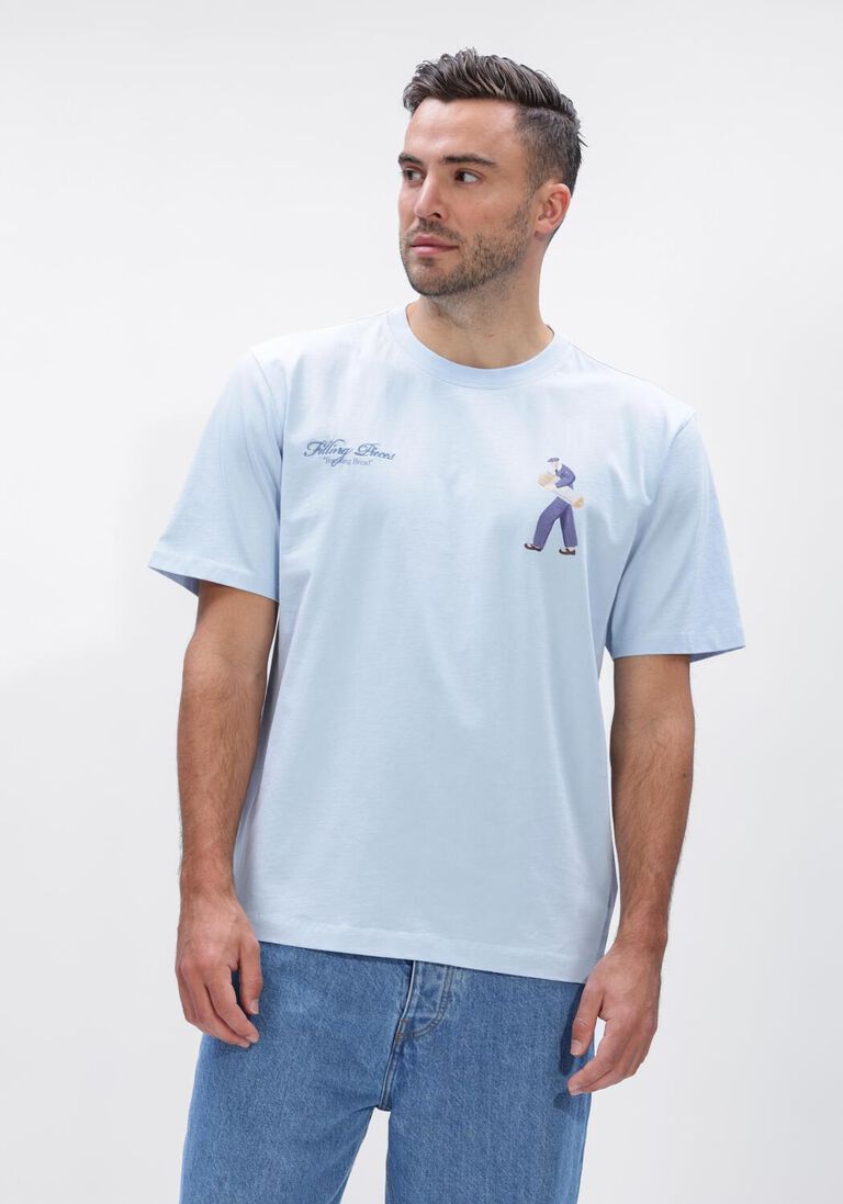 lichtblauwe filling pieces t-shirt t-shirt bakery