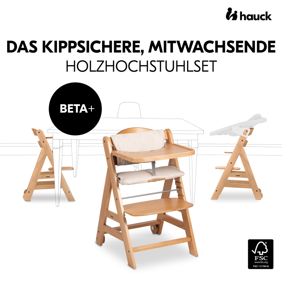 hauck Hochstuhl Beta Plus Natur