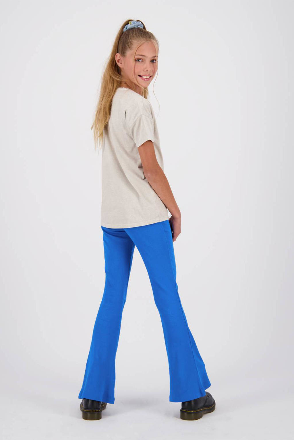 Vingino T-shirt Hester met printopdruk lichtgrijs