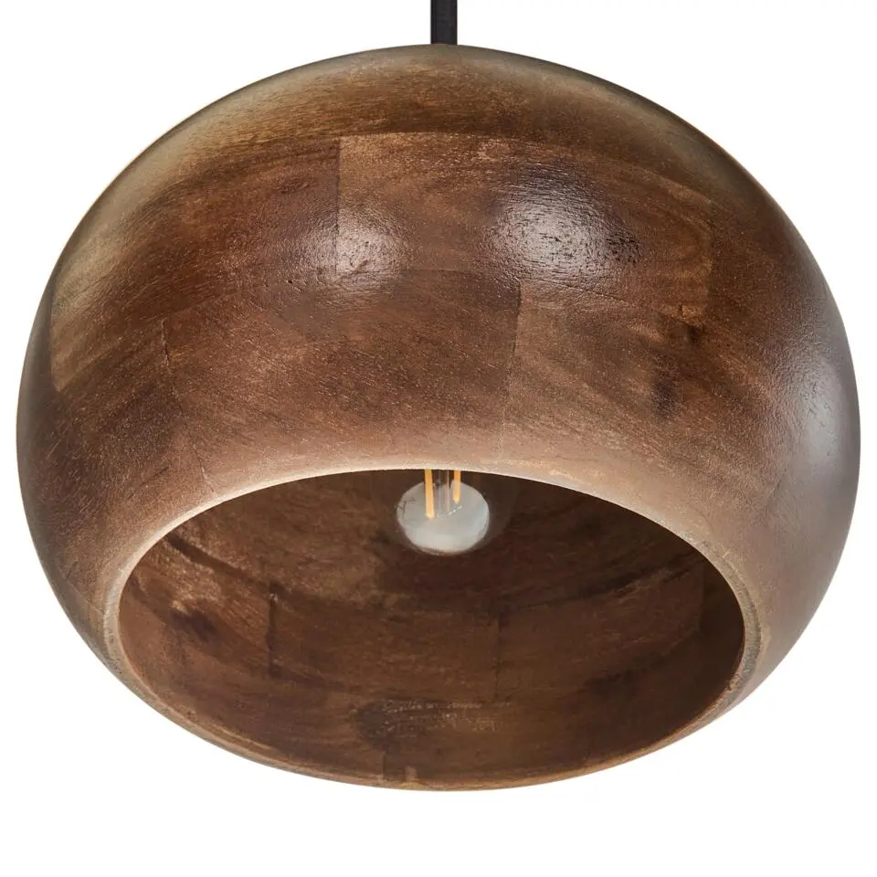 SANYATI - Hanglamp - Lichtbruin - Mangohout