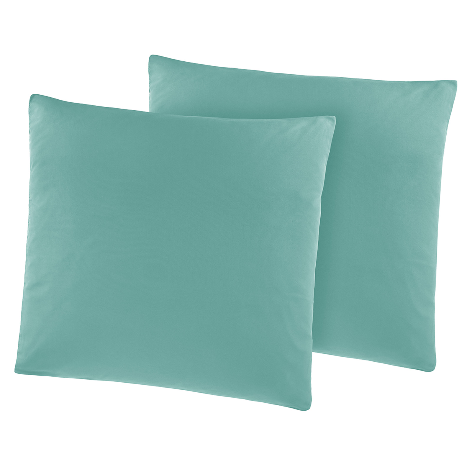 2er-Pack Kissenbezüge - grün - 80x80 cm