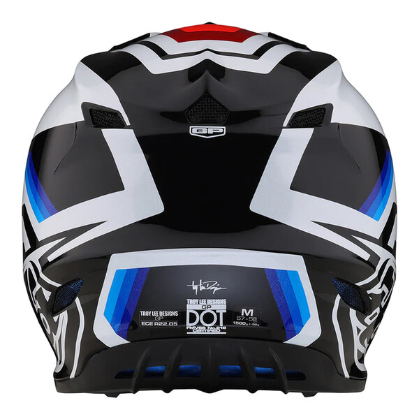 Troy Lee Designs - Casque GP Apex Blanc / Noir / Bleu / Rouge