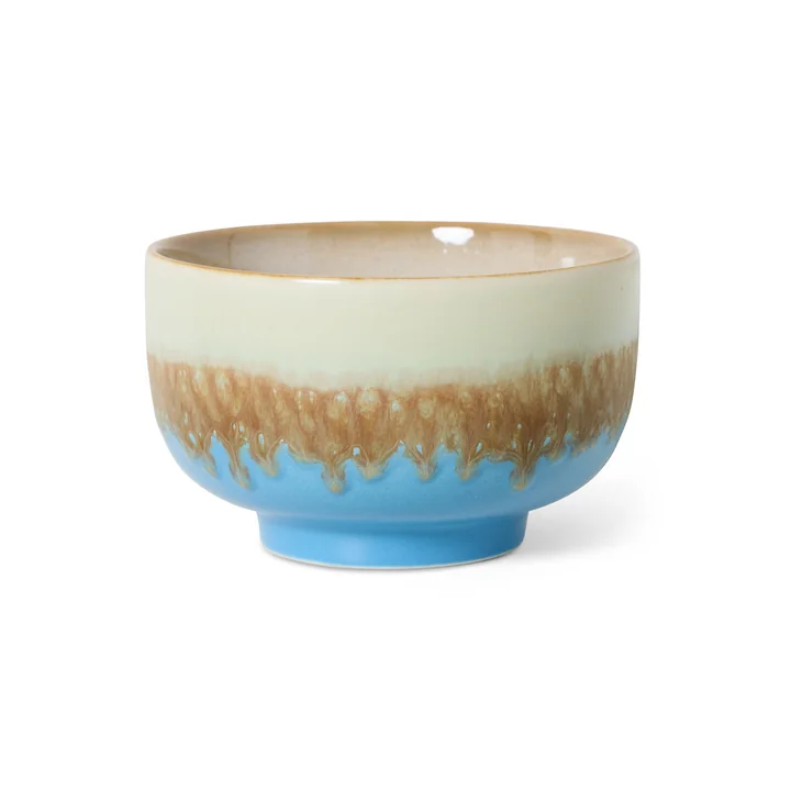 HKliving - 70's Nudelschale, Ø 13,5 cm, azure