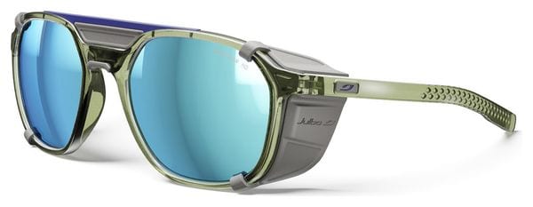 Lunettes Julbo Slack Cover - Spectron HD 4 Polarized - Vert Army Translucide Brillant/Gris