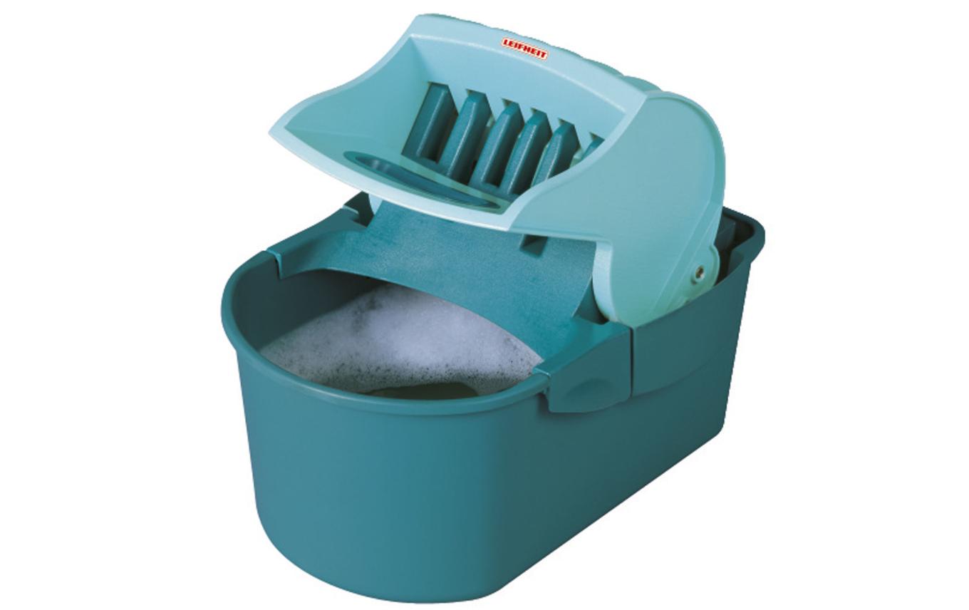 Wischtuchpresse Profi Compact 8 l, TürkisSolide Wischtuchpresse mit Fussbedienung