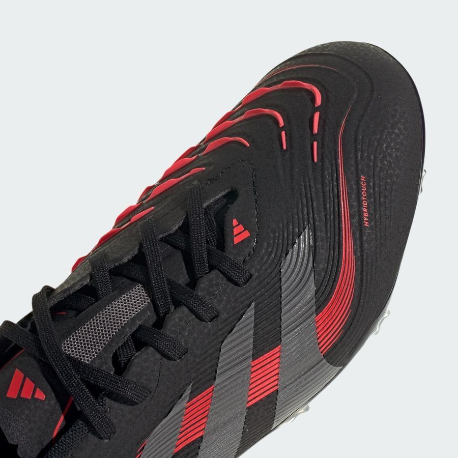 adidas Predator Pro FG Stealth Victory - Noir/Gris/Lucid Red