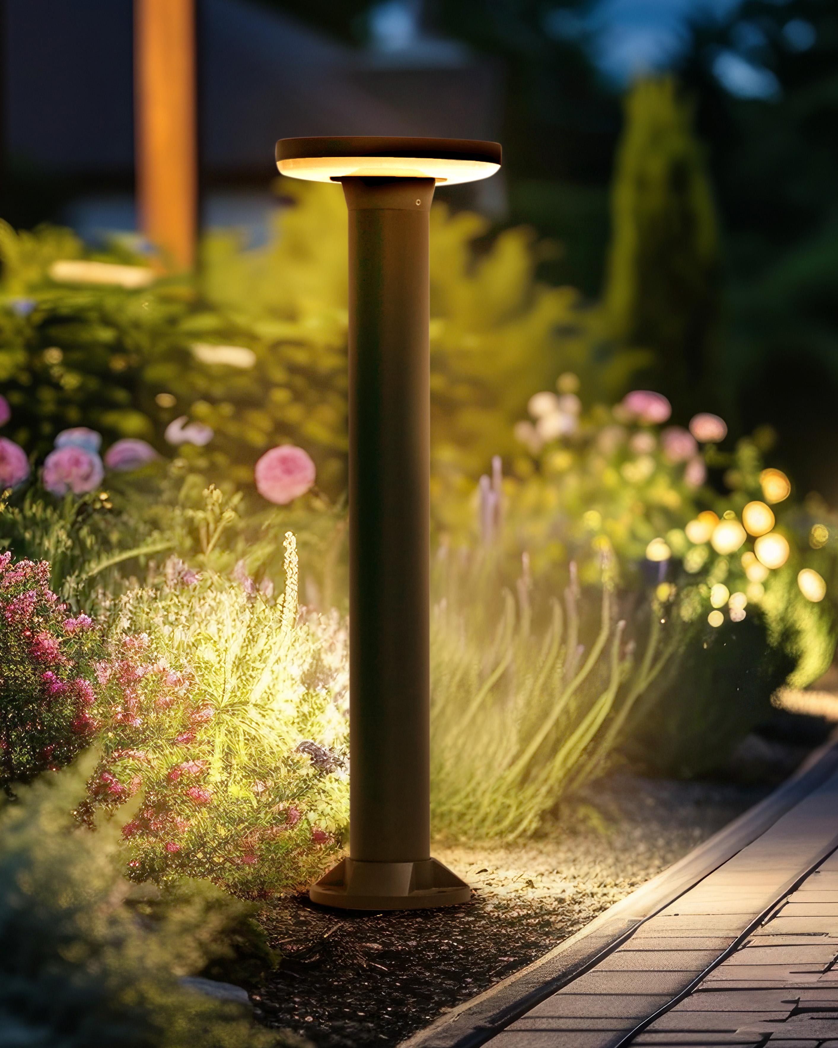 LED paallamp op zonnenergie voor buiten TARKIO Zwart