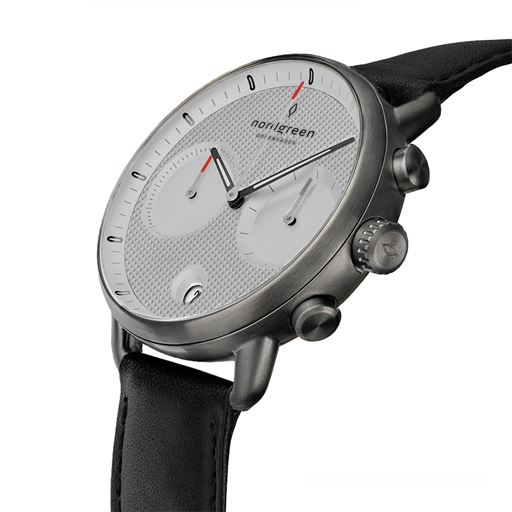 Nordgreen Pioneer PI42GMLEBLTG Herreur, Stål/Sort, 42 mm