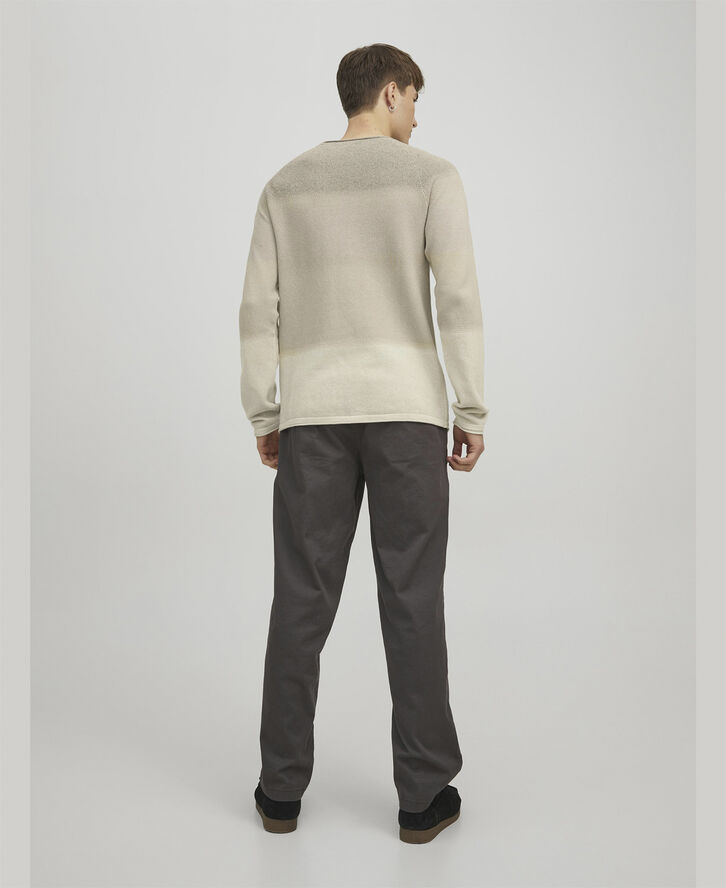 Jack & Jones JJEHILL KNIT CREW NECK NOOS Oatmeal/gradient