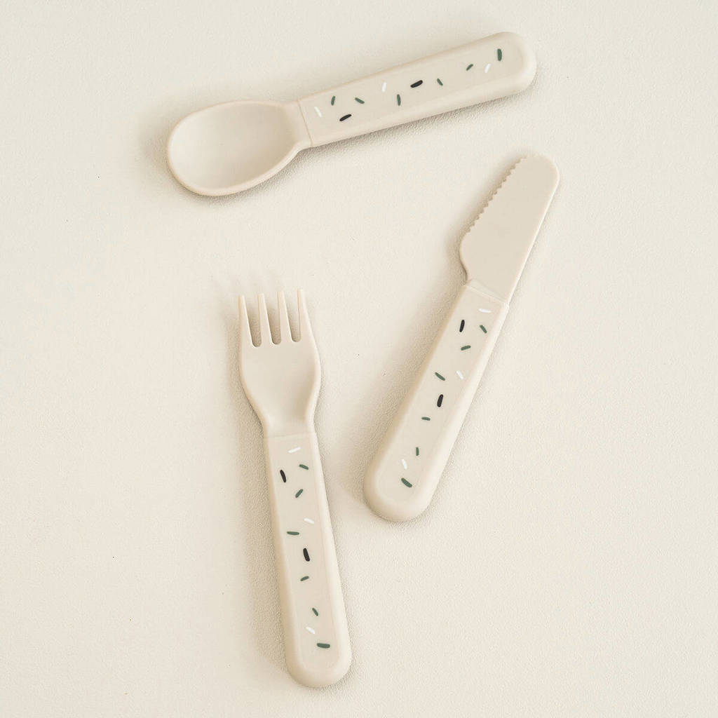 Foodie cutlery set Confetti Sand