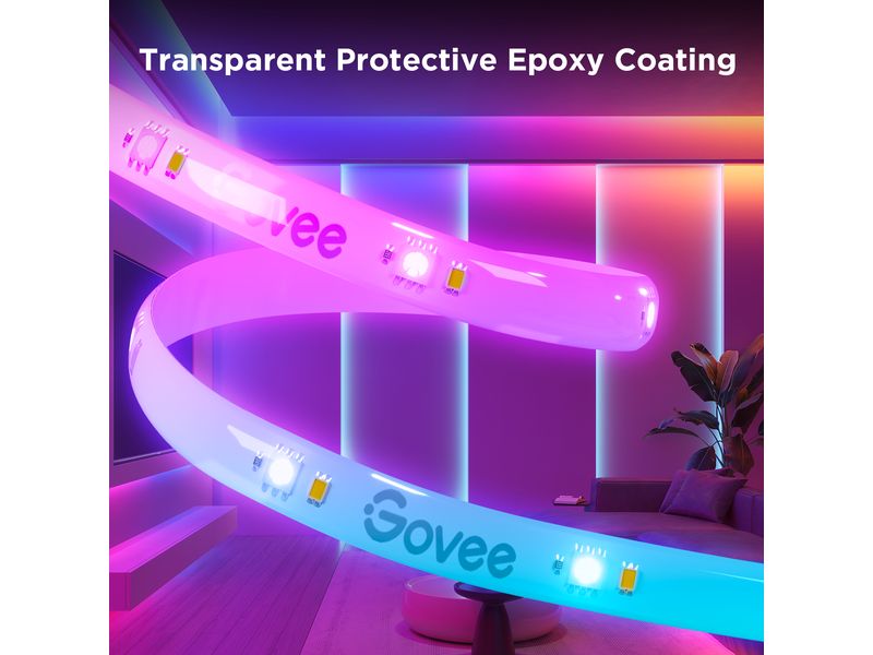 Govee LED-Leuchtstreifen, 3m, Matter, WiFi, BT, RGBIC LED-Leuchtstreifen