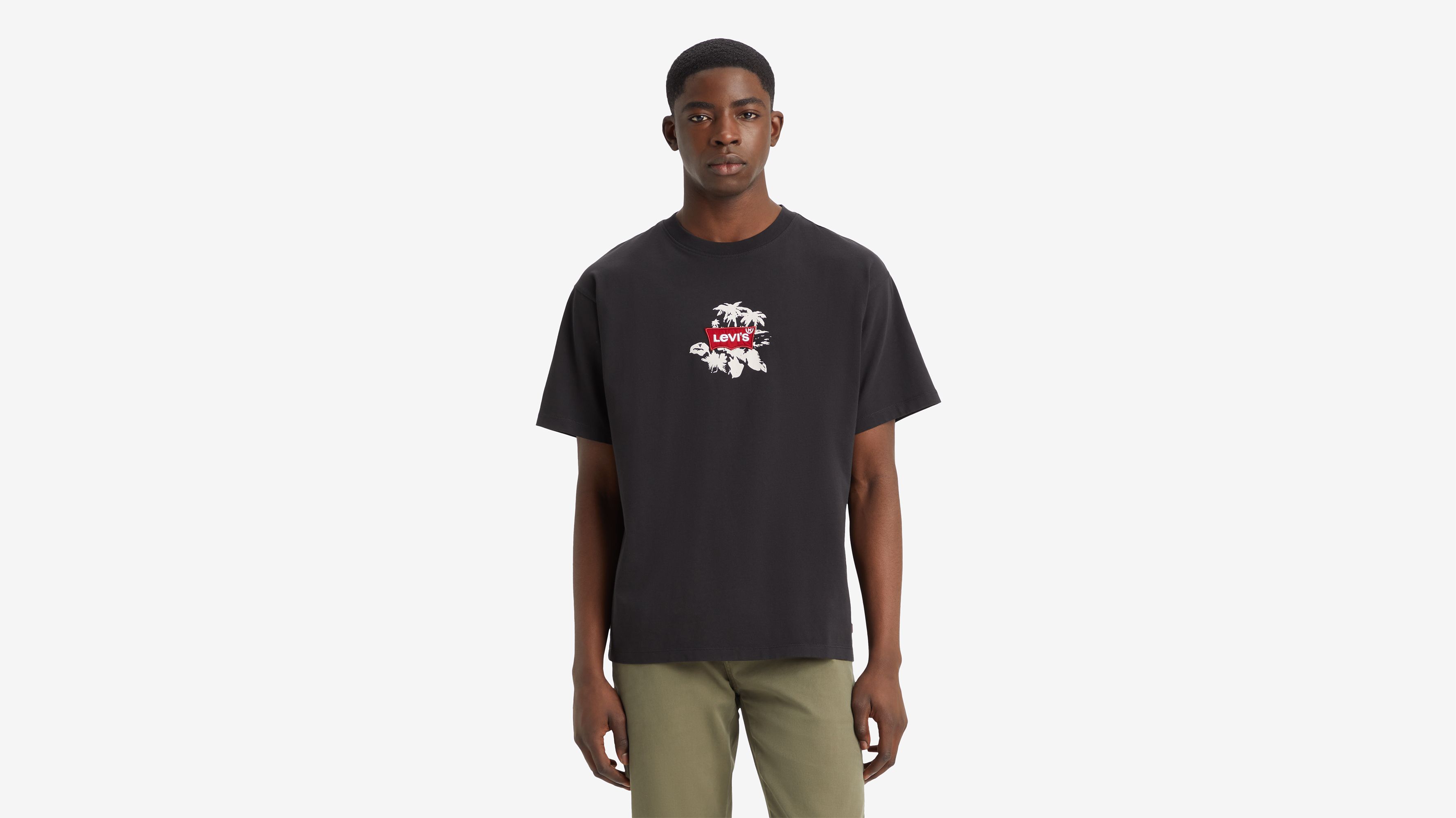 Vintage Fit Graphic Tee - Floral Caviar - Noir