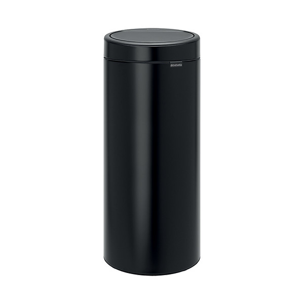 Poubelle Touch Bin New Brabantia 30 L, noir mat