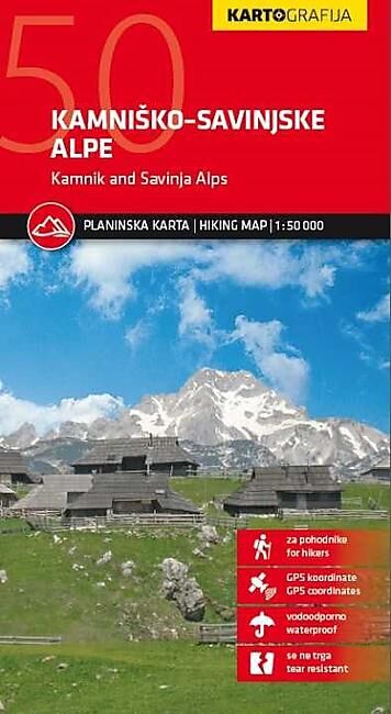 KARTO - KAMNIK SAVINJA ALPES 1 50 000