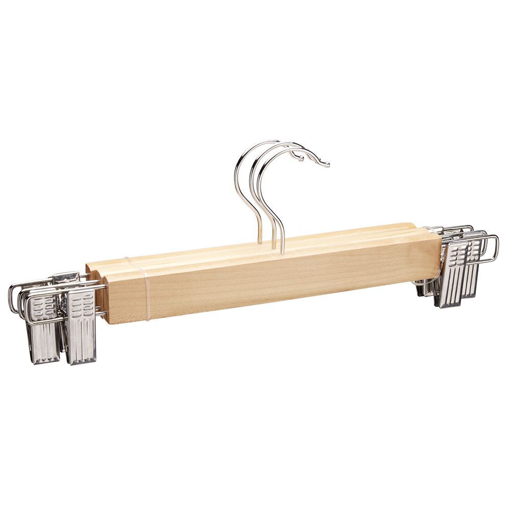 Cintre à pinces en bois x3