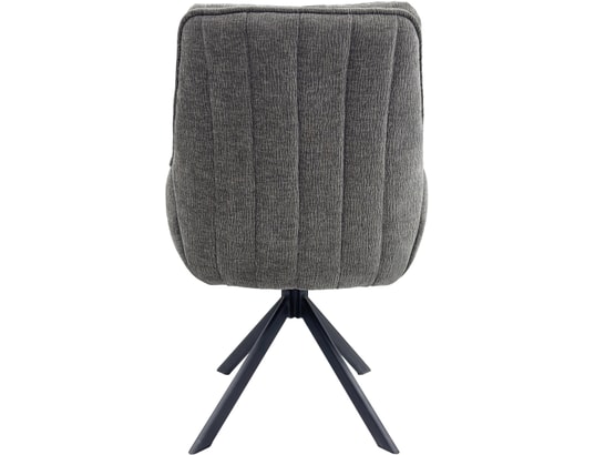 CONCEPT1 - Chaise Lot de 2C. Bonifacio pivotante gris