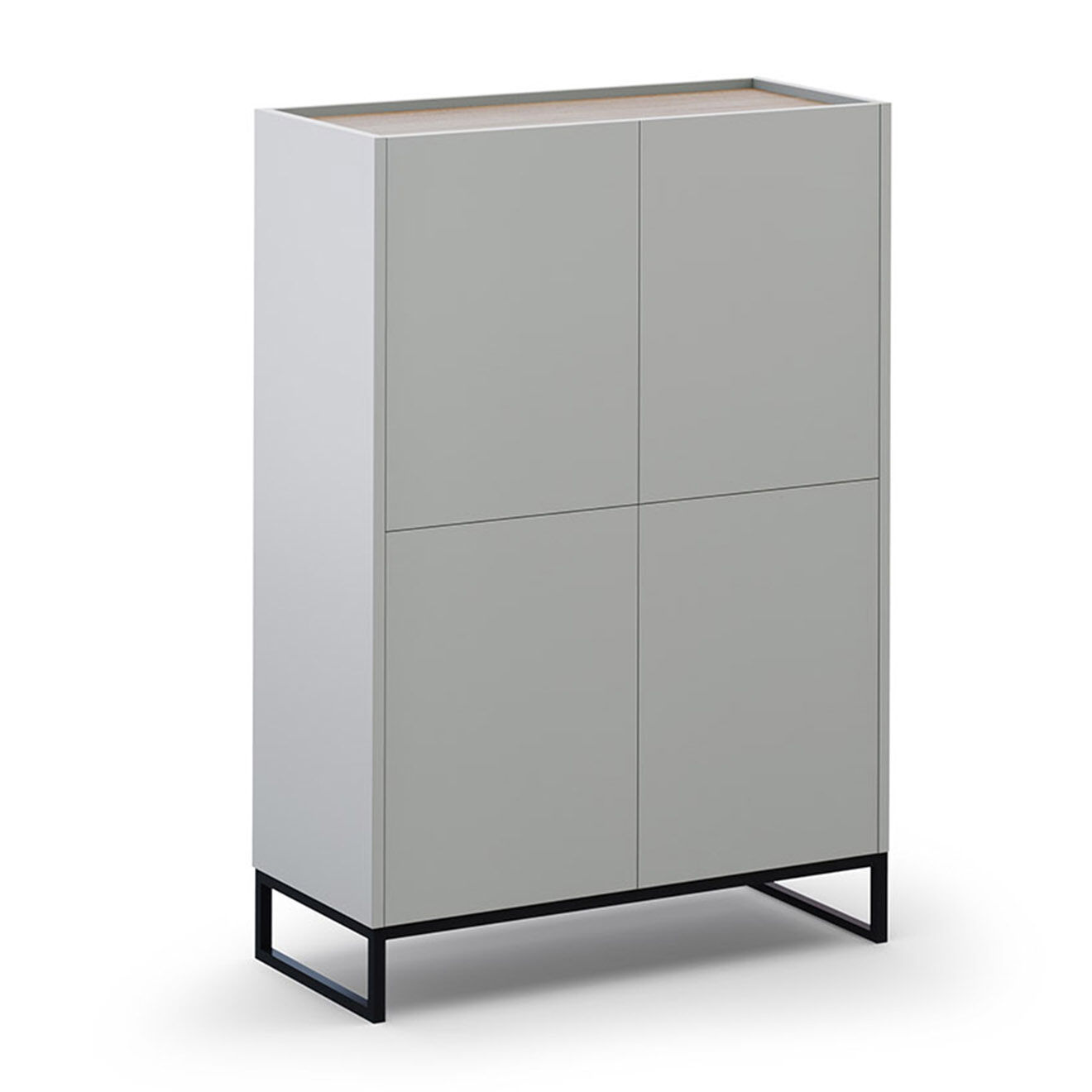 Windsor & Co Bibliothèque Helene chêne naturel/gris clair - 90x40x130 cm