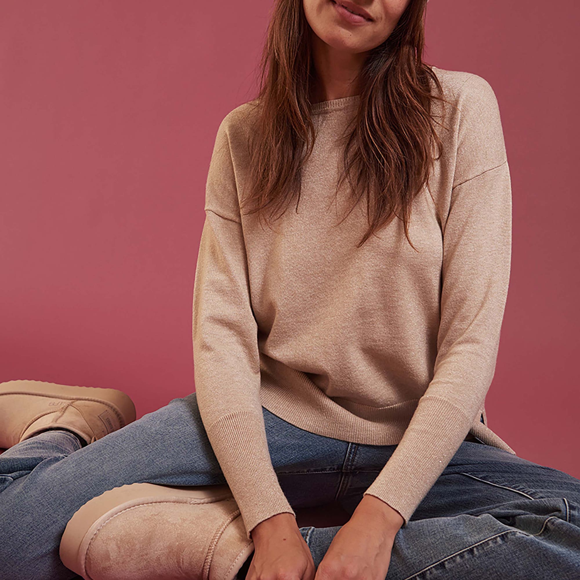 Pull Femme beige