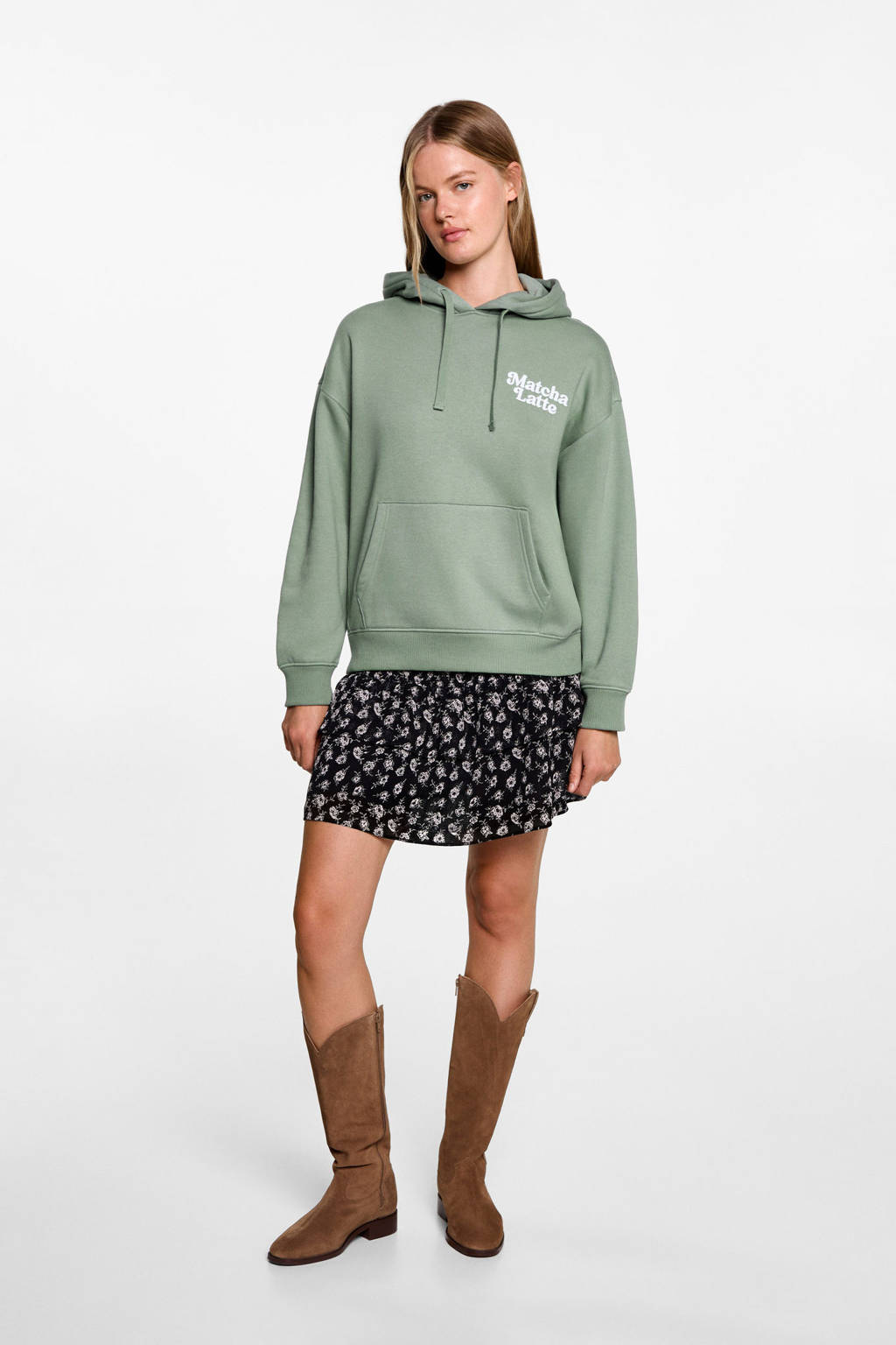 MANGO TEEN hoodie groen