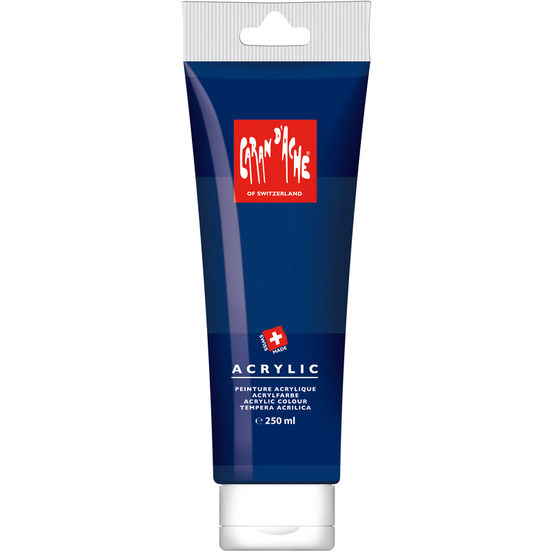 Caran d'Ache Acrylfarbe, 250 ml, nachtblau, 1 Stück