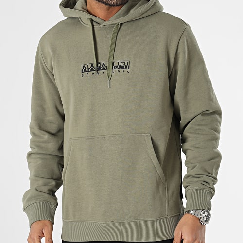 Sweat Capuche Box A4GBE Vert Kaki