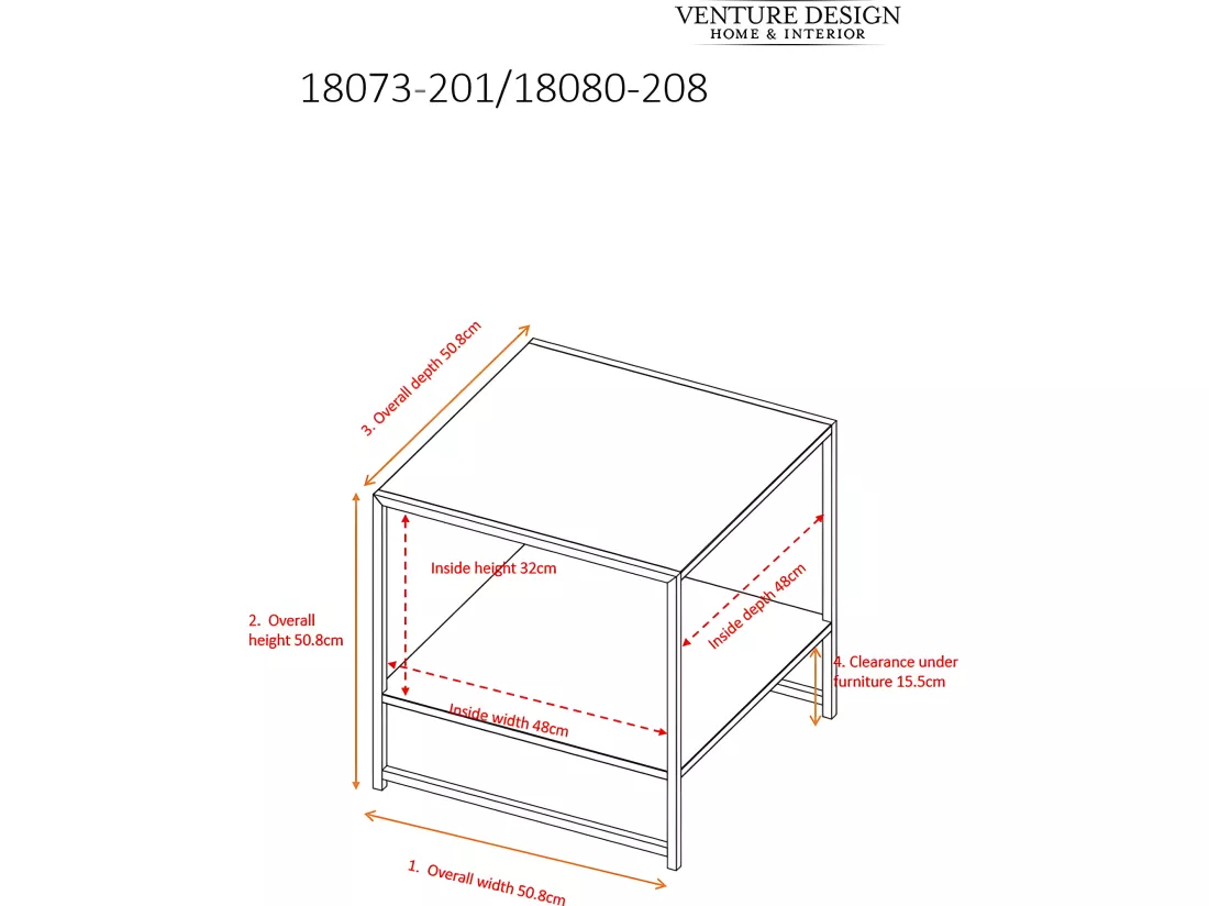 Table d'Appoint Avec Étagère 