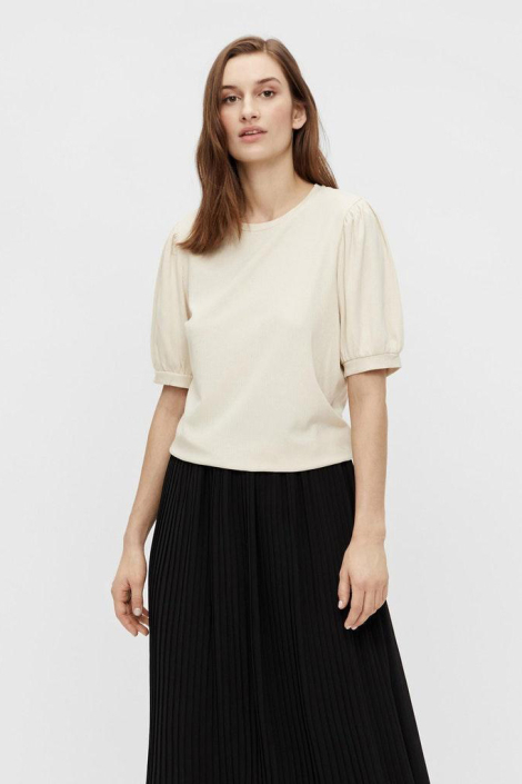 Object ecru dames t-shirt