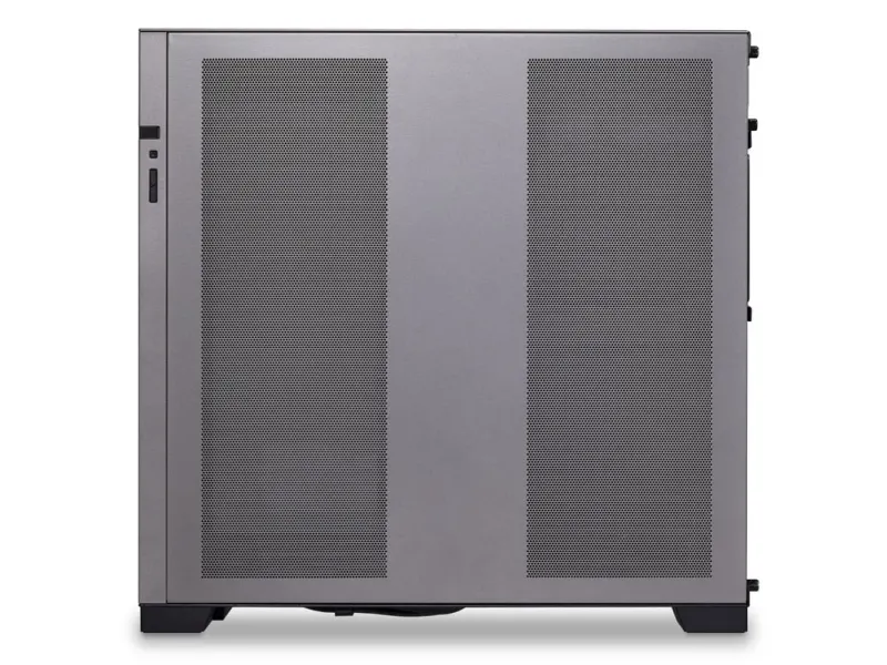 Lian Li O11 Dynamic Evo - Mid tower - udvidet ATX - sidepanel med vindue (hærdet glas) - ingen strømforsyning - havnegrå - USB/Lyd