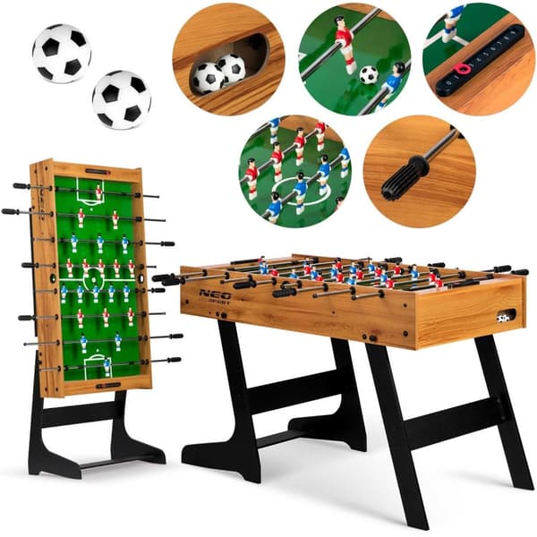 Neosport bordfotballbord 121 x 61 x 80 cm NS-803 tre