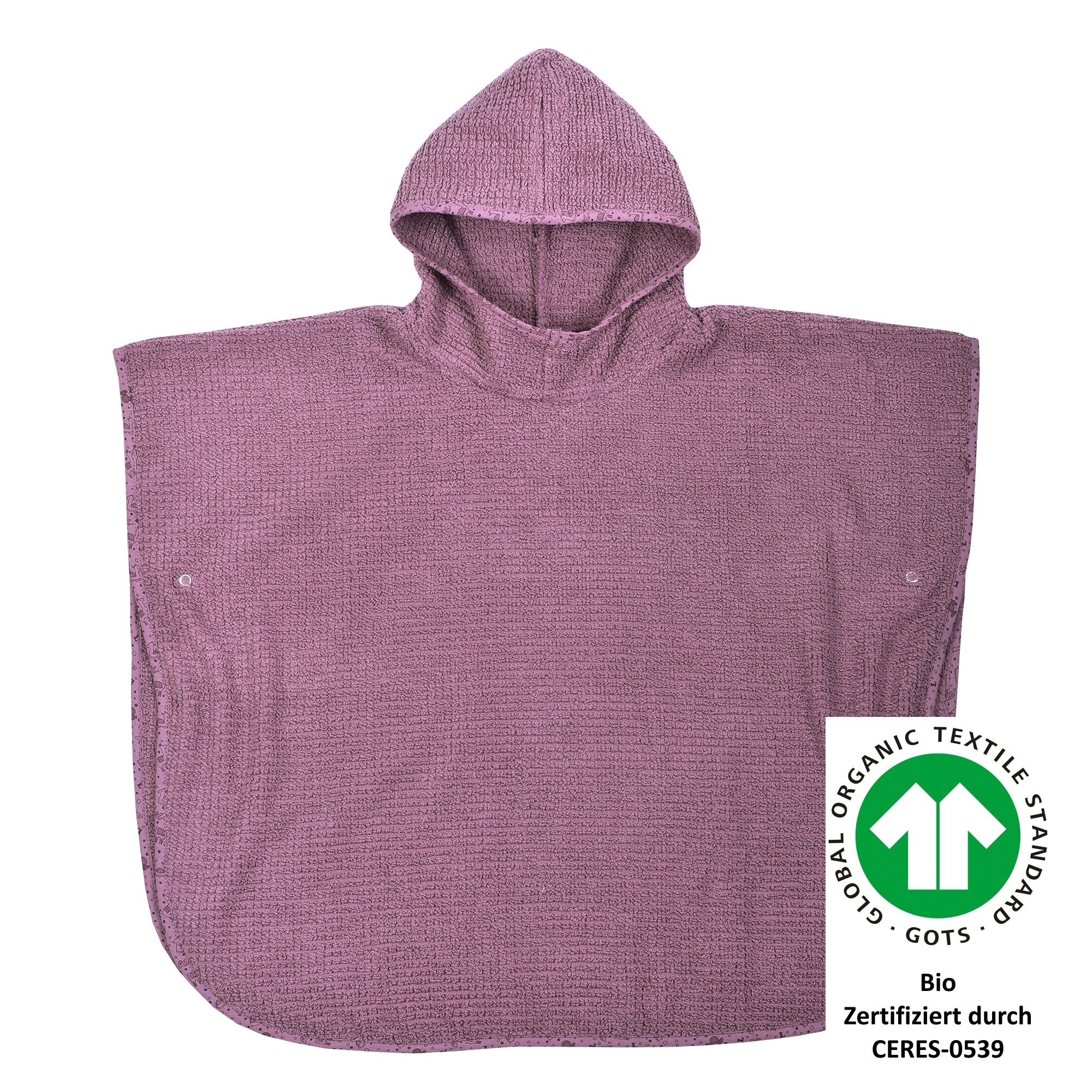 Wörner Badeponcho »at home«, Biobaumwolle, maschinenwaschbar, trocknergeeignet