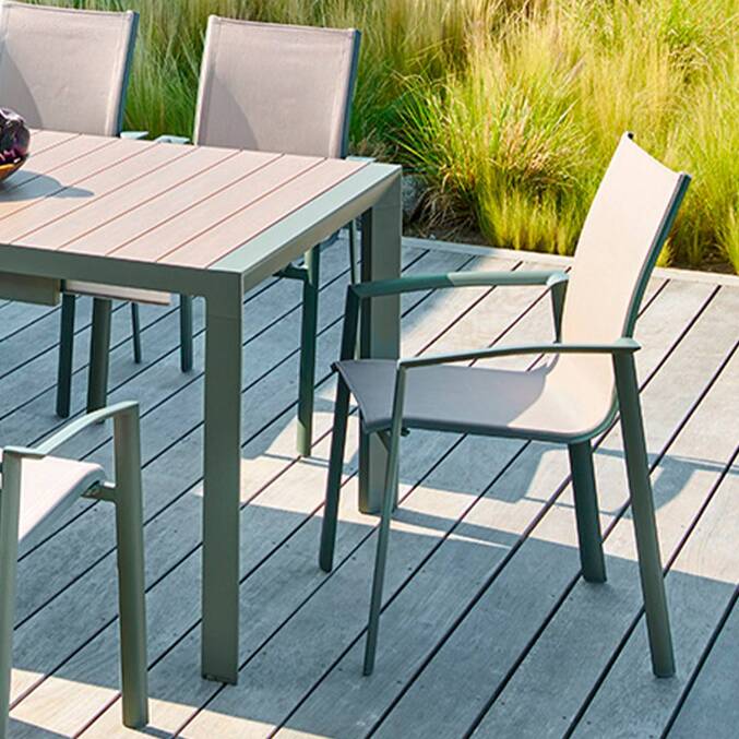 Fauteuil de jardin AXANT Lin / Vert laurier