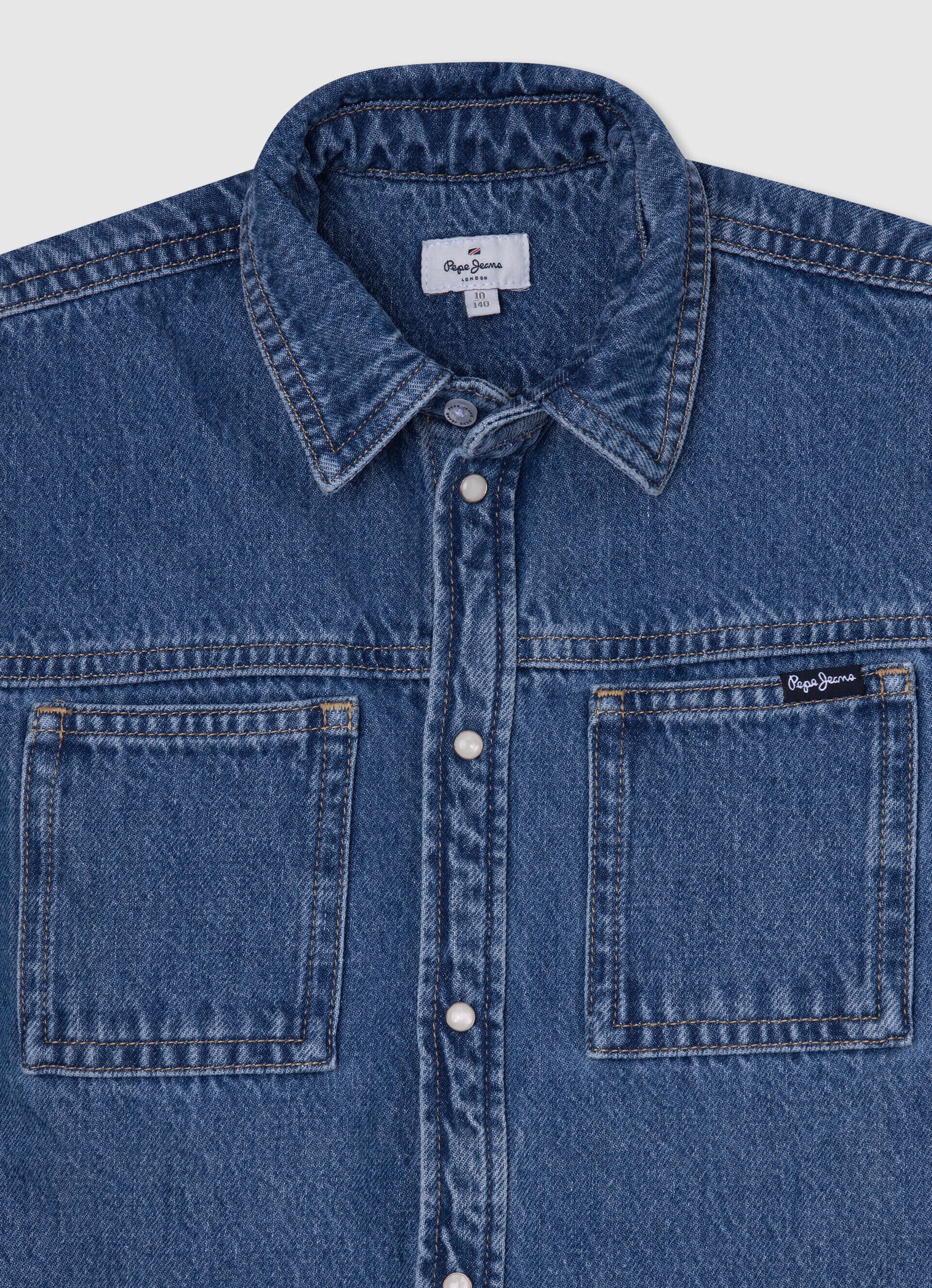 CAMISA REGULAR FIT CEDER DENIM - denim