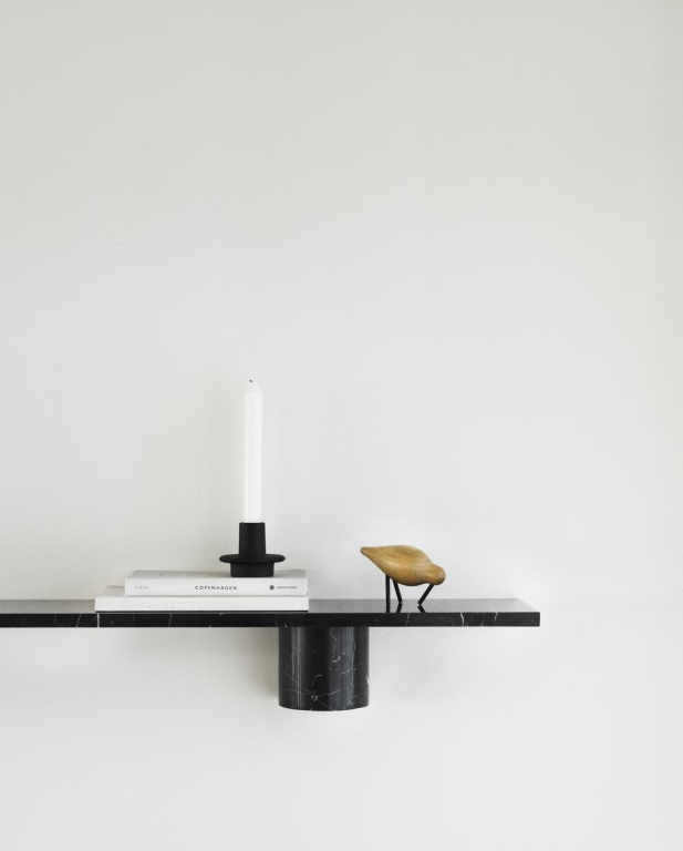 Normann Copenhagen Sten wandplank 120 Black Marble