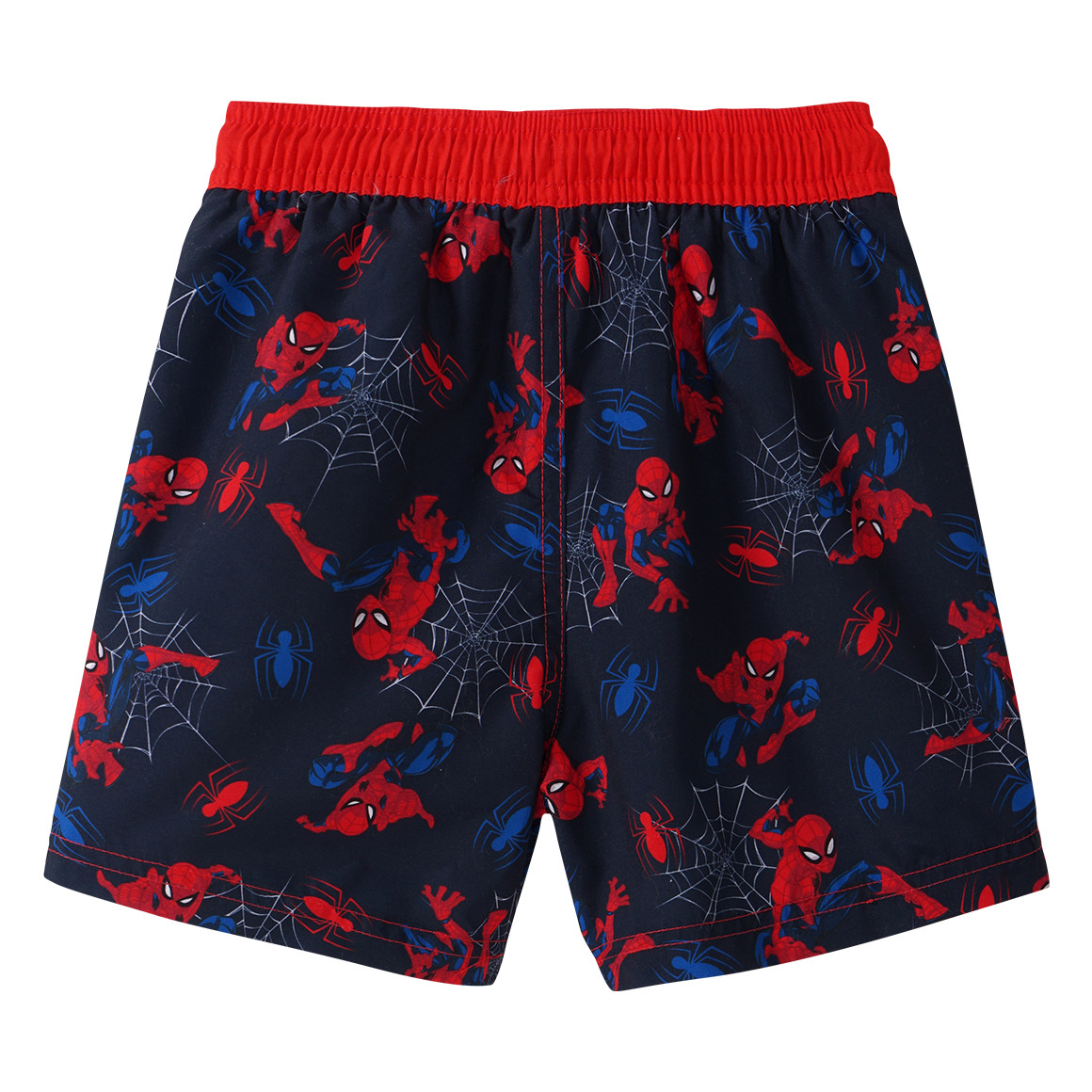Topolino Spider-Man UV-Badeshorts mit Allover-Print dunkelblau / rot