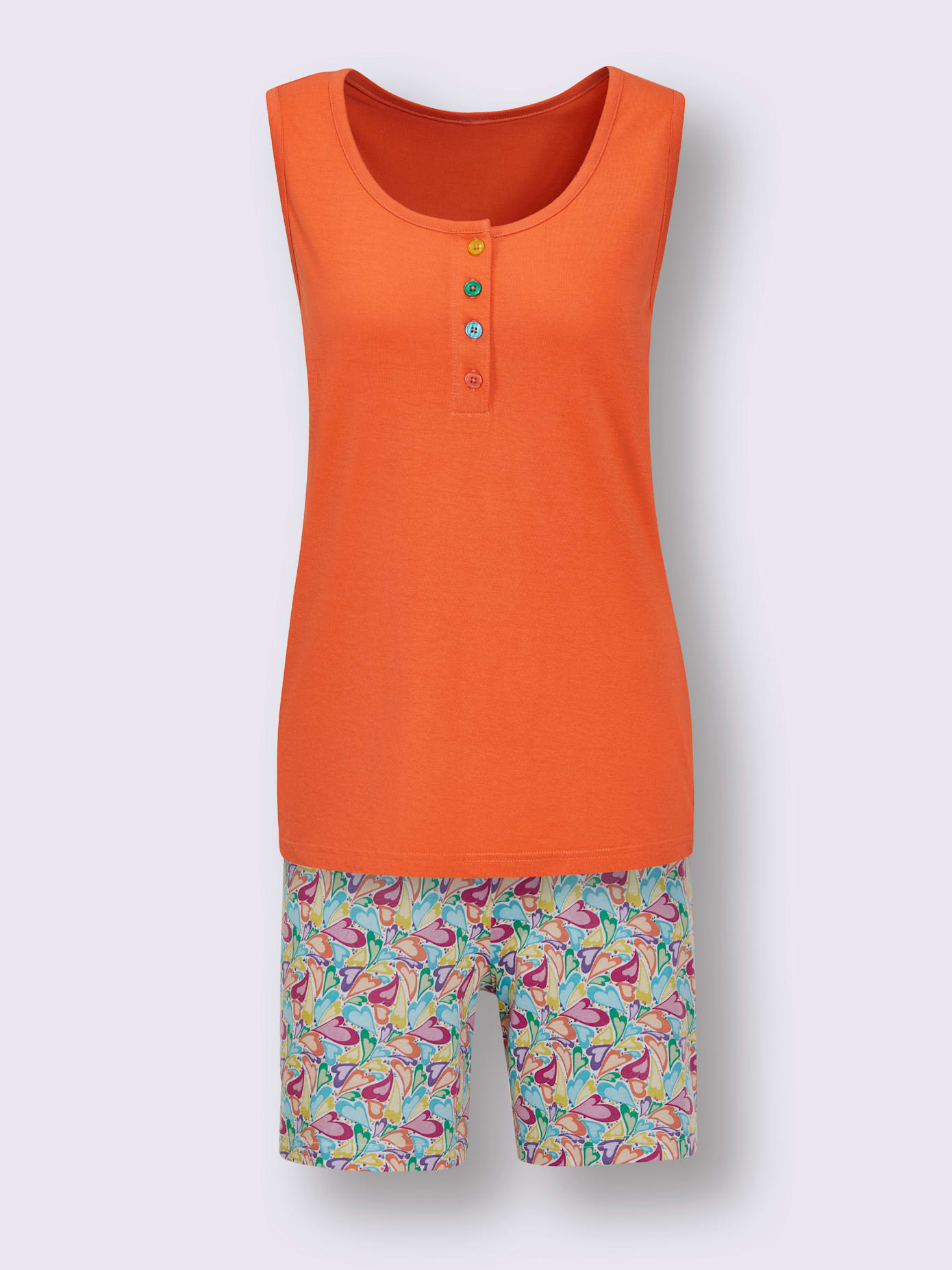 Pyjama court jersey fin
