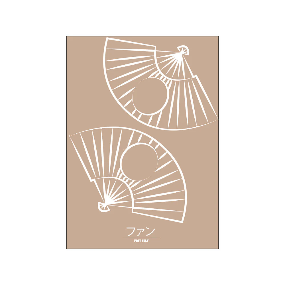 Poster & Frame  Vifter plakat, Beige - 50x70 cm