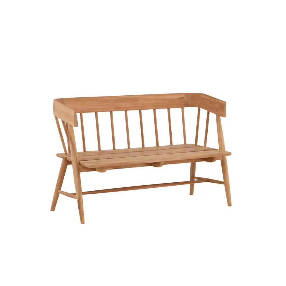Tuinbank Naturel Teakhout - 132x132x85cm - Split