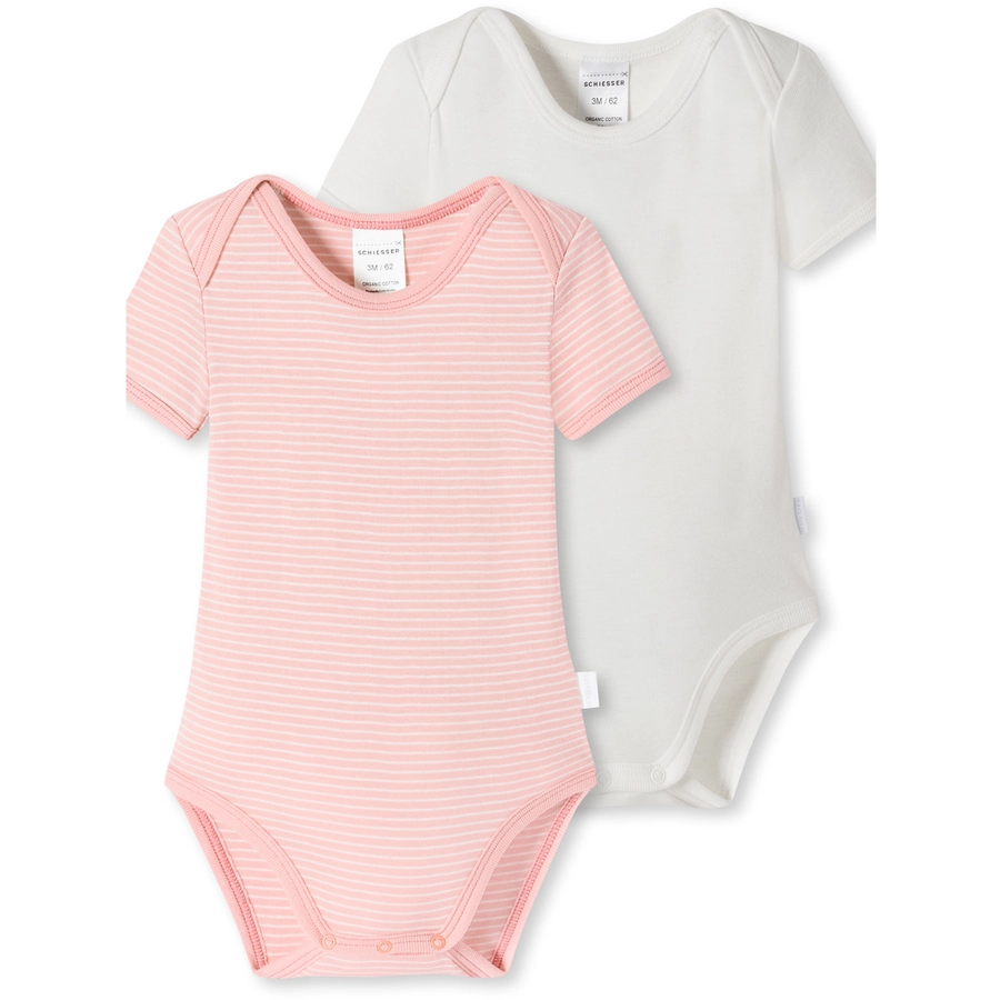 Schiesser Body Natural Love Organic Cotton rosa, weiß