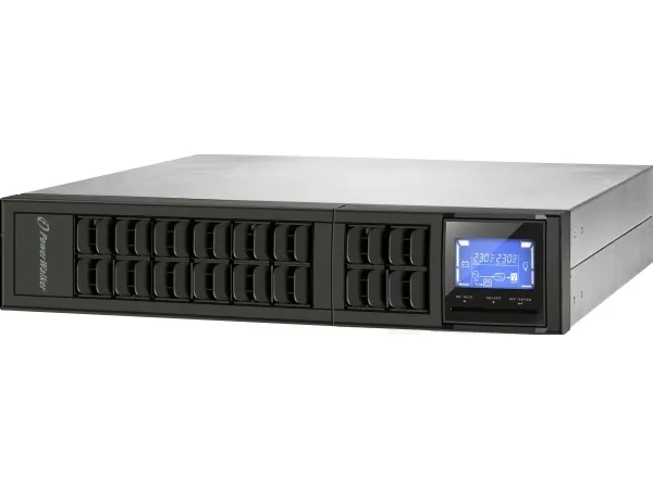PowerWalker VFI 2000CRM LCD, Dobbeltkonvertering (online), 2 kVA, 1600 W, Sine, 110 V, 300 V