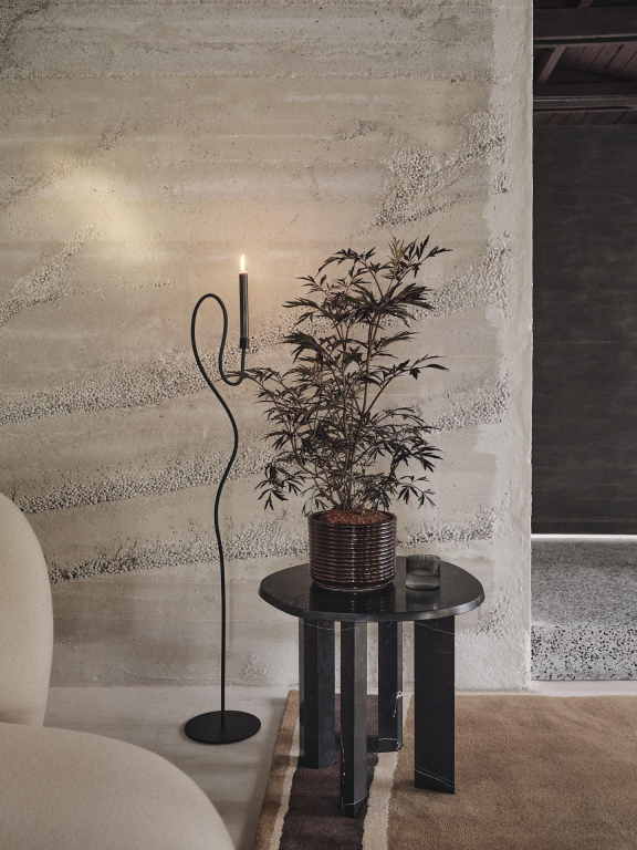 Ferm Living Valse Floor kandelaar Black