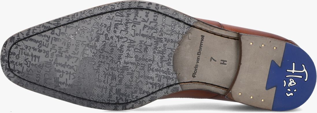 cognac floris van bommel nette schoenen sfm-30356 de stijler