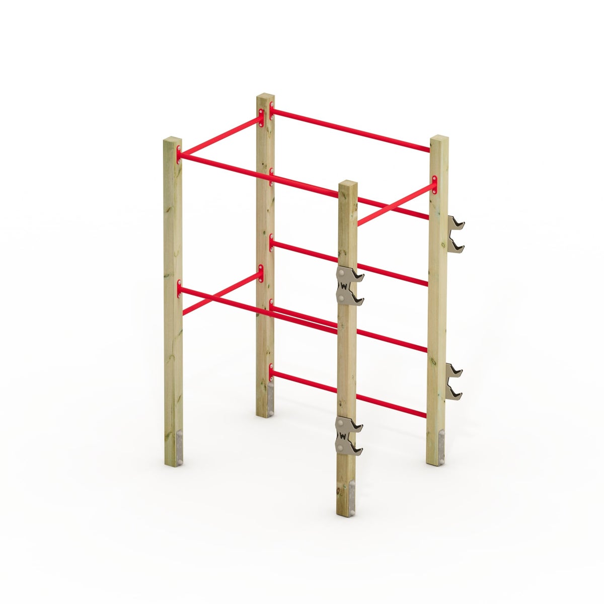 WICKEY FIT Base 410 – outdoor fitnesstoestel – rood