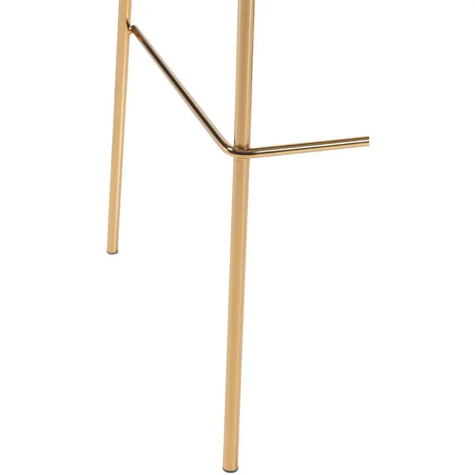 CLP Barkruk Hoover goud Frame - Fluweel - blauw